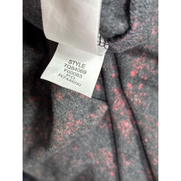 Lucky Brand Blouse Womens Sz 3X Red Black Floral Boho Print 3/4 Sleeve Tunic Top - Picture 5 of 7